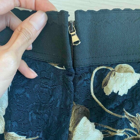 Dolce & Gabbana Floral Mini Skirt Size EU42 Career Date Night Party Vamp Grunge - Picture 3 of 11